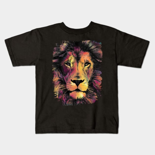 Lion Kids T-Shirt by ArnaldoPino